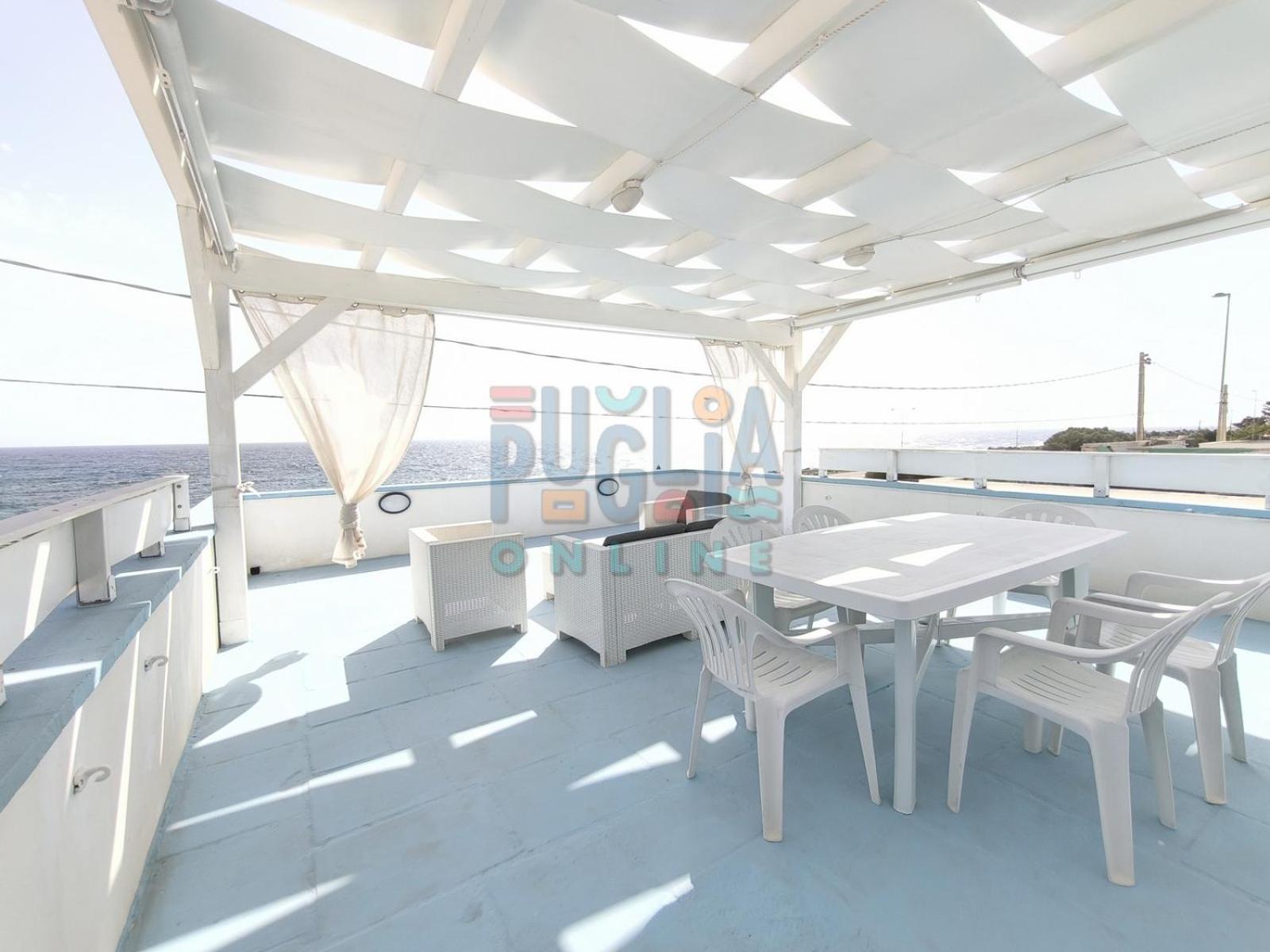 Bilocale Blue House Fronte Mare, A Posto Rosso Apartment Capilungo Luaran gambar