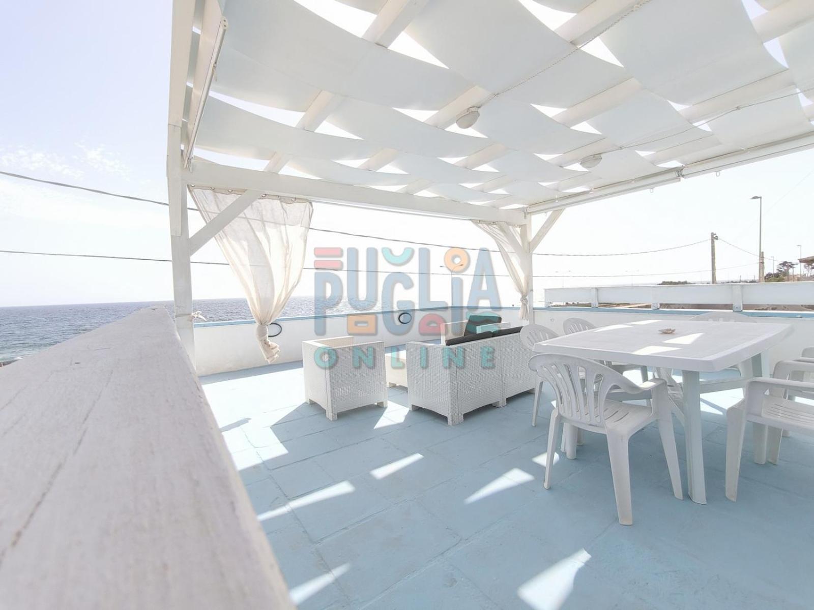 Bilocale Blue House Fronte Mare, A Posto Rosso Apartment Capilungo Luaran gambar